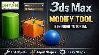 Learn 3ds Max Modify Tool Step-by-Step | Easy Beginner Guide