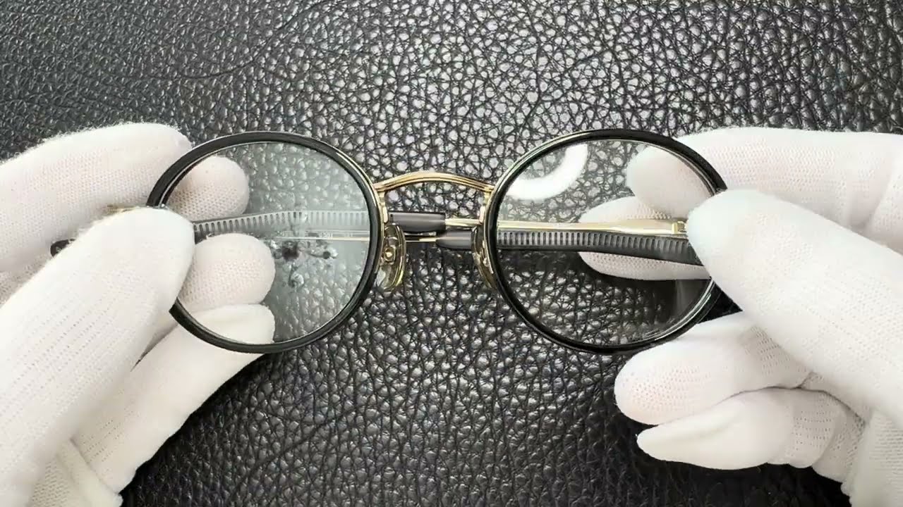 999.9 titanium フォーナインズ フォーナインズ Four Nines 999.9 M-49 9901 クリアブラック/ゴールド