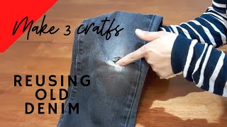 Reusing Old Denim || Jeans Ideas and Crafts
