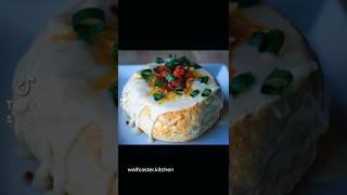 Creamy Potato Soup in a Sourdough Bread Bowl #recipe #recipes #food #cooking #cookingchannel #fyp