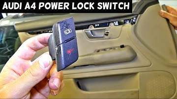 AUDI A4 B6 POWER LOCK SWITCH REPLACEMENT REMOVAL