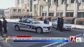 No protests seen after large police presence at NC Capitol