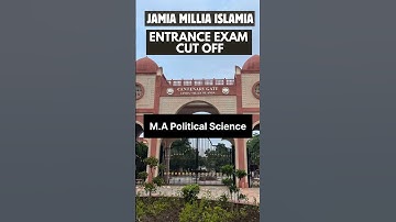 Jamia MA Political Science Cut Off | JMI Entrance Exam Cut Off #jamia #jmi