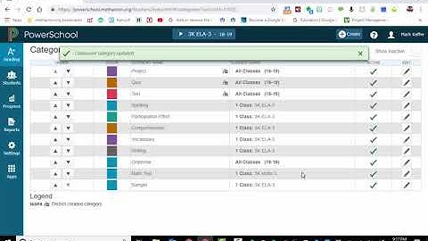 PowerTeacher Pro - How to add and remove categories