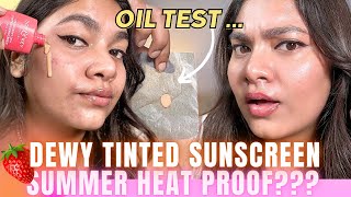 Is Dot&Key Strawberry Dew Tinted Sunscreen Oily & Acne Prone Skin Friendly? REVIEW + DEMO