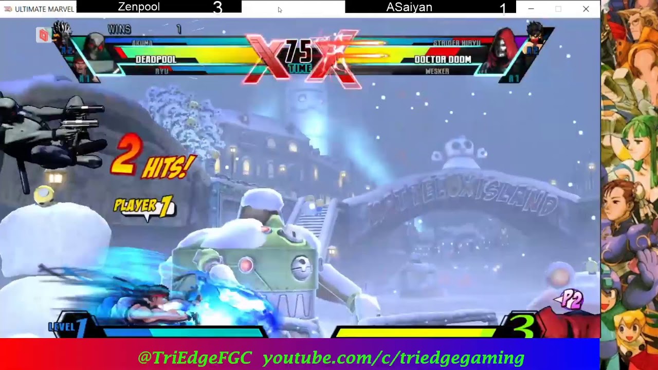 UMVC3 WNF secondary stream.  AWS Parsec Marvel