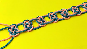 How to tie easy knot pattern # Paracord/Macrame #11