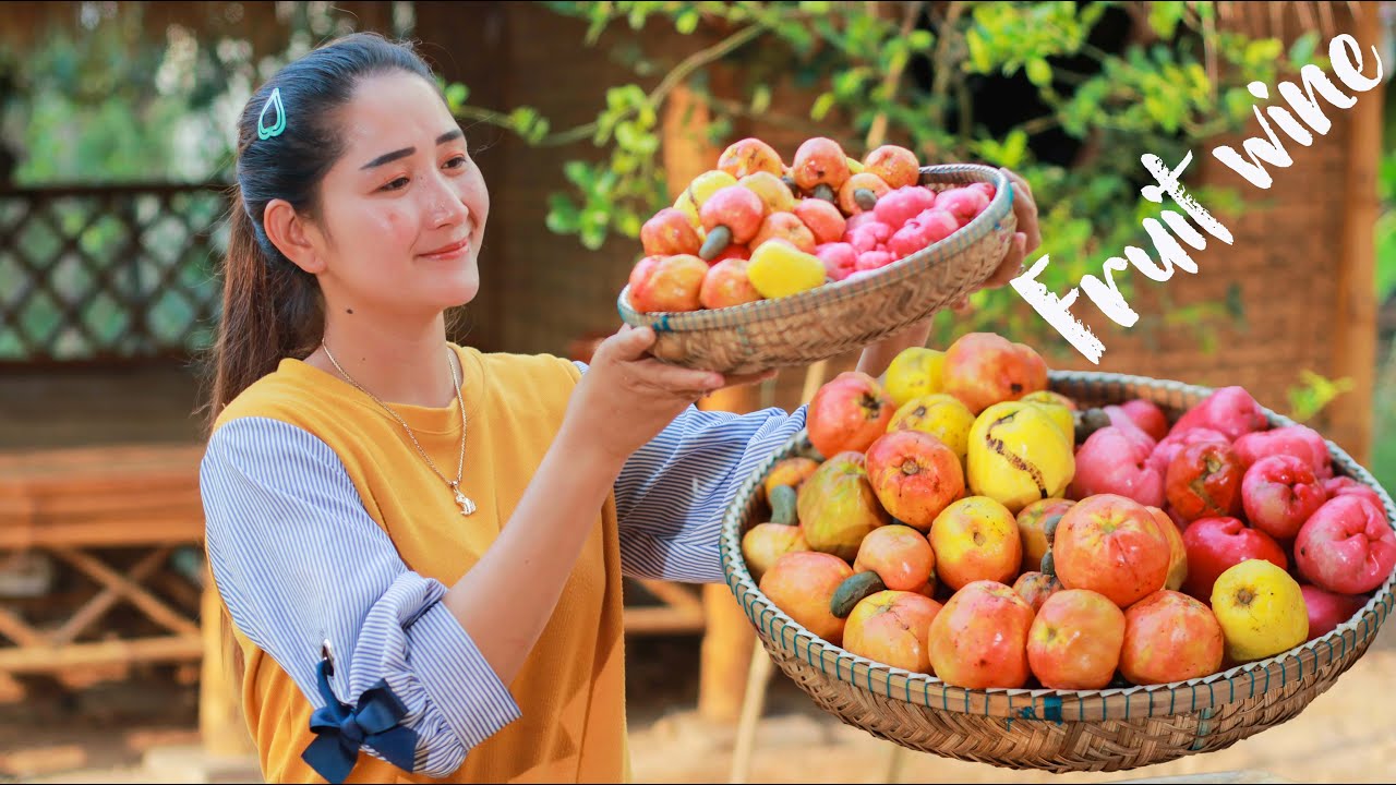 Making amazing fruit wine juice fruit picking for wine juice YouTube