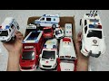 【トミカ】はたらくくるま ミニカーを開封＆収納しよopening and put in Okatazuke convoy｜ambulance car/police car