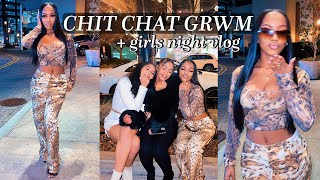 CHIT CHAT GRWM FOR A GIRLS NIGHT OUT! | what have I been up to, current favs, new puppy, &amp; more!!