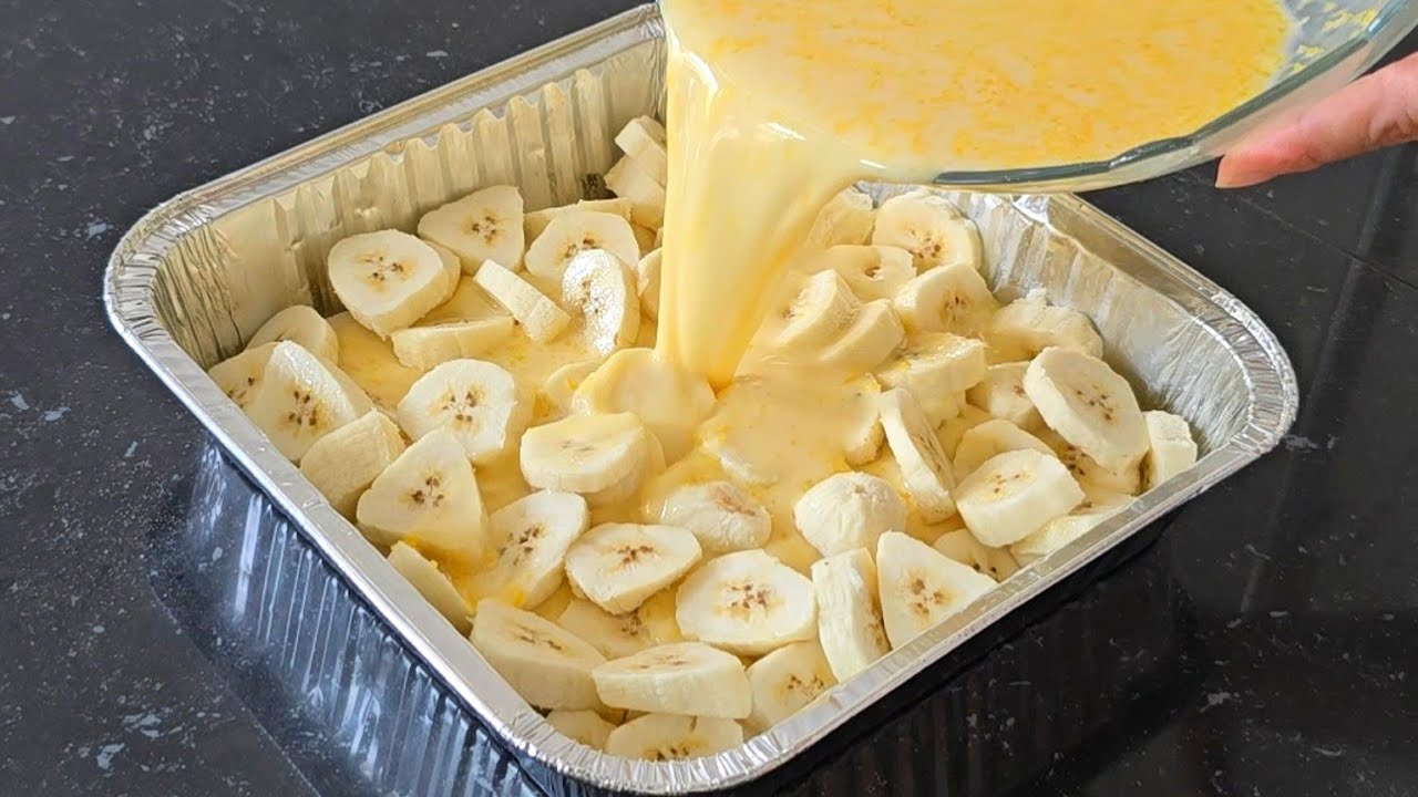 Buat ini 3x seminggu saking enaknya. Cuma diaduk pisang, telur, dan susu hasilnya luar biasa enak