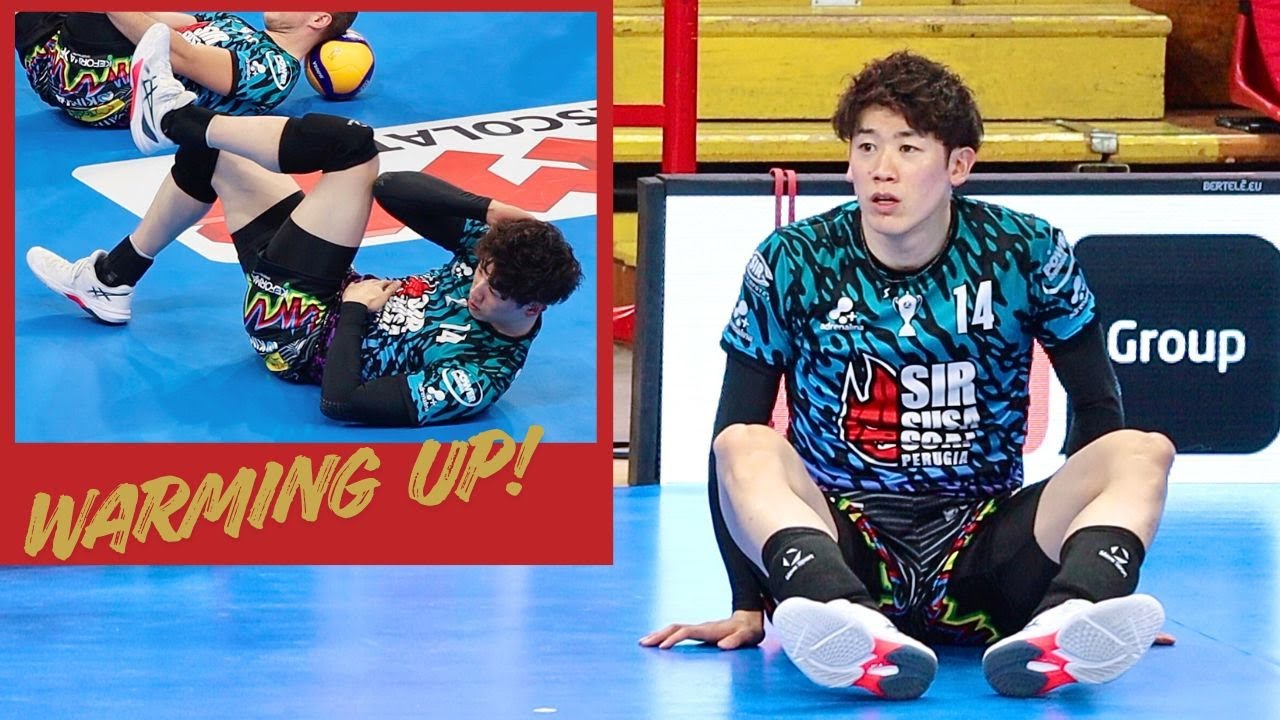 アップデート✨ Warming up ❣️ 石川祐希 選手 🇮🇹シーズン初の📛ホーム戦に行ったらウォーミングアップが進化していた件