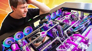 This ULTIMATE Water Cooled Desk PC almost made us give up EVERYTHING...