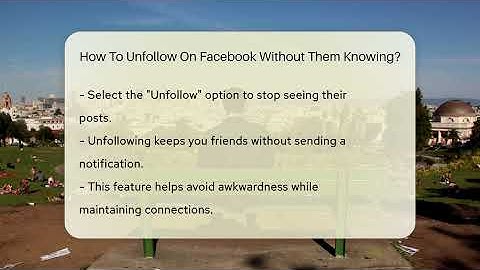 How To Unfollow On Facebook Without Them Knowing? - Everyday-Networking