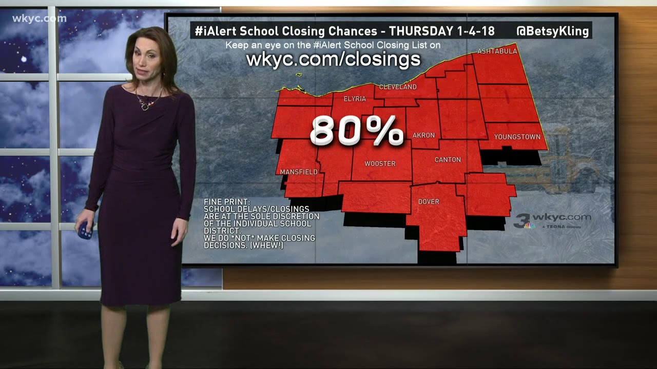 Frigid temperatures set to cause school closings in Northeast Ohio