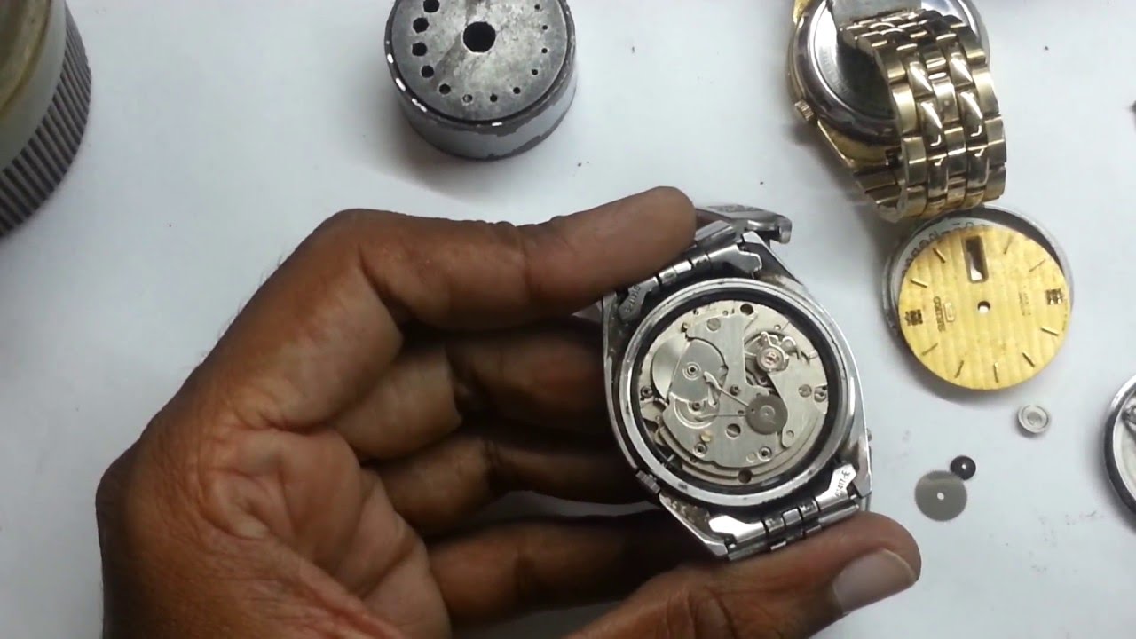 Seiko watch tweezer replace - YouTube