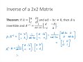 Linear Algebra - Lecture 23 - The Inverse of a Matrix