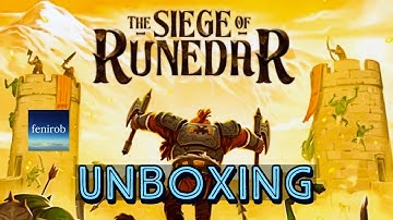 The Siege Of Runedar Board Game I Unboxing (No Talking)
