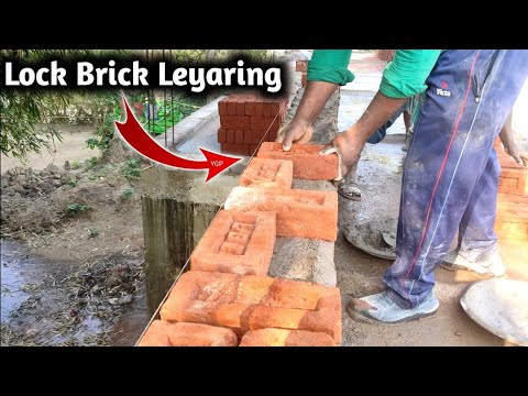 Amazing Wall Brick Layering - Cement Sand And brick Layering - YouTube
