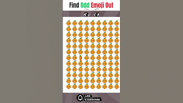 🎯 Only Sharp Eyes Can Find the Odd One Out! 😲| #emoji #brainrot #braintest