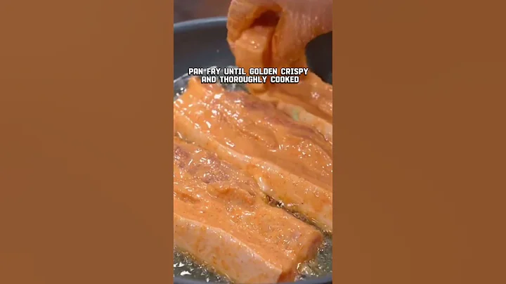 Crispy pan fried pork belly