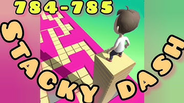 Stacky Dash - All Levels Gameplay Android,ios hard level #784 #785
