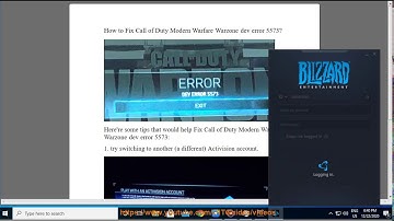 Fix Call of Duty Modern Warfare Warzone DEV ERROR 5573 (6/21/21 Re-updated)
