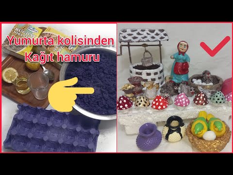 YUMURTA KOLİSİNDEN ÇOK KOLAY KAĞIT HAMURU #yapsat #recycle