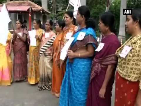 AIDWA protest against vulgur song by Tamil musician