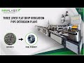 THREE LAYER FLAT DRIP IRRIGATION PIPE EXTRUSION PLANT#rrplast #machine #pipe