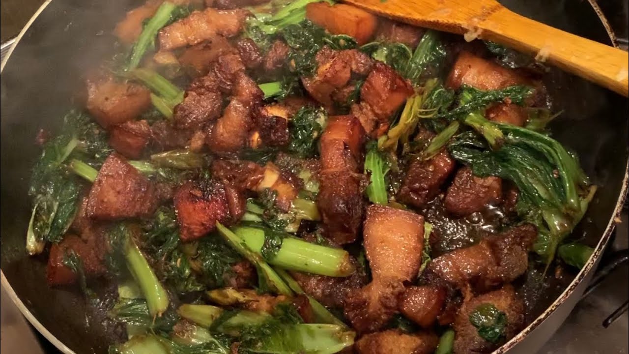 Pork curry with rayo saag😊😊 