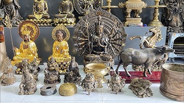 06/11/23 Thiên Thủ Thiên Nhãn, trâu cõng cò, ngựa mã đáo #đồđồnglênguyệt #đồxưa #đồcổ