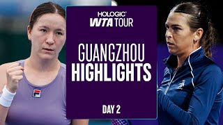 Day 2 in Guangzhou featuring Sun, Tomljanovic, Li, and more | WTA Match Highlights