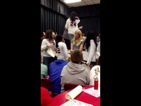 2013 Bunn Middle School Sports Banquet. Girls Soccer Team.