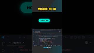 Magnetic Button Effect 🧲 Cursor Interaction #Javascript