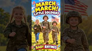 March, March, Little Soldiers! 🪖🎶 | Fun Kids Marching Song | Action Rhyme for Kids