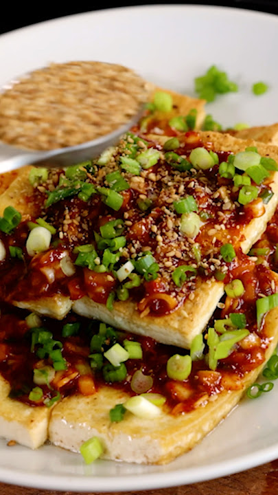 Korean pan-fried tofu #cooking #recipe #vegetarian