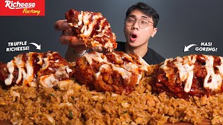 Crazy Crazy Fried Rice Mukbang  Extra Hot Truffle Richeese Chicken Very Much