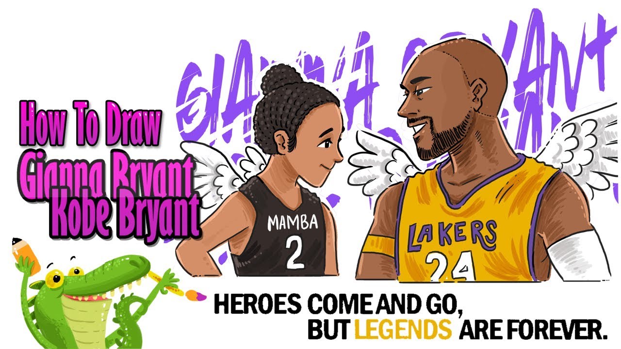 how to draw Kobe Bryant 