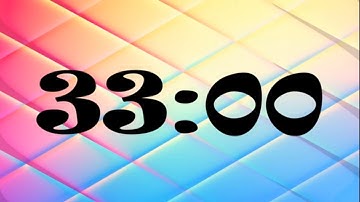 33 Minute Timer | 1980 Second Timer | 33 Minute Countdown with Music