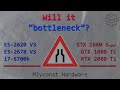 🇬🇧 Will it “bottleneck”? E5-2620 V3, E5-2678 V3, i7-8700k | GTX 1660S, GTX 1080 Ti, RTX 2080 Ti