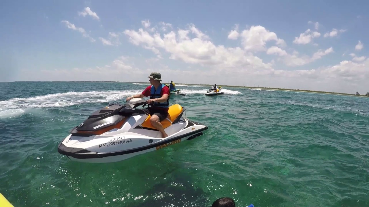 Jet Ski Snorkel Trip - Riviera Maya, Mexico - May, 2017 - YouTube