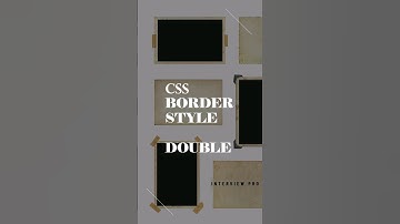 CSS border-style double #css #borderstyle #double #interviewpro