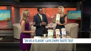 Autria, Larry, and Eileen take the Lays Do Us a Flavor taste test