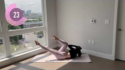 DAY 22 - 1 Month At Home Pilates Plan // 15MIN Lower Abs & Toned Waist // madeleineabeid thumbnail