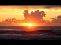 Relaxing Ocean Waves During A Beautiful Sunset  🌊🌅 - 3 Hours Of Relaxing Ambient Nature Sounds.