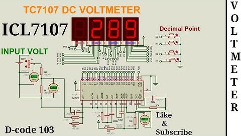 ICL7107 | TC7107 | Digital Voltmeter (DC)