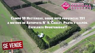 CAMPO 10 HECTAREAS - ACCESO SAN PEDRO