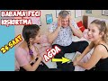 KIŞKIRTMA | 24 SAAT BOYUNCA BABAMA AĞDA YAPTIK BANTLADIK KESTİK MAKYAJ YAPTIK !! - Babishko Family