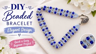 Beginner Beaded Bracelet Tutorial | Elegant & Easy Seed Bead Bracelet for Beginners